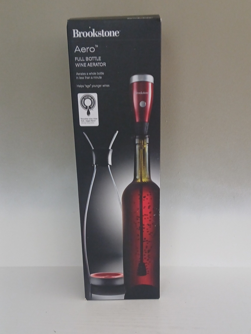 Brookstone Aero Full Bottle Wine Aerator